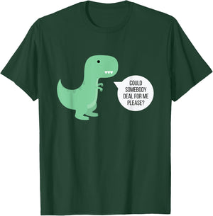 Funny Poker T-Rex Can't Deal T-Shirt - T-Shirt | Forest
