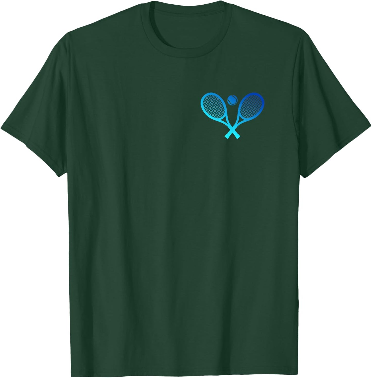 Blaue Tennisschläger Tennis Training Tennis T-Shirt - T-Shirt | Forest