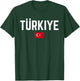 TÜRKIYE TÜRKEI Flagge | Damen Herren Kinder TÜRKEI T-Shirt - T-Shirt | Forest