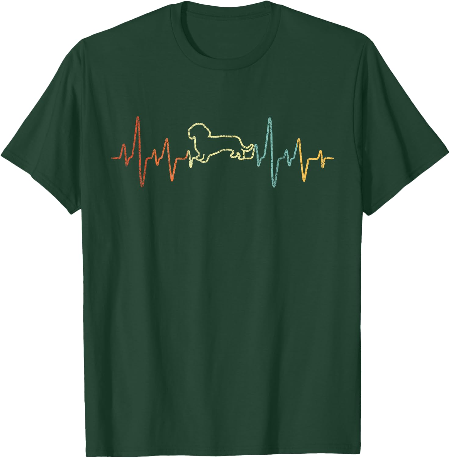 Funny Dachshund Dog Owner Wiener Retro Vintage Women Kids T-Shirt - T-Shirt | Forest