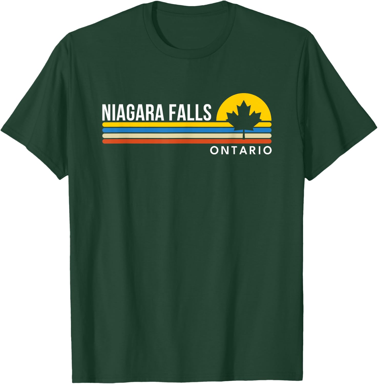 Niagara Falls Canada Ontario Vintage Retro Souvenirs Maple T-Shirt - T-Shirt | Forest
