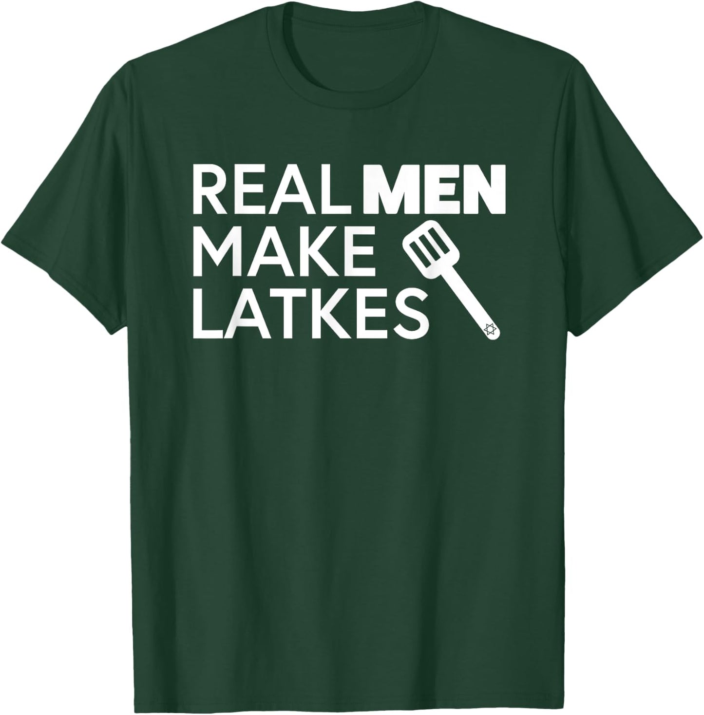 Real Men Make Latkes Funny Jewish T-Shirt - T-Shirt | Forest
