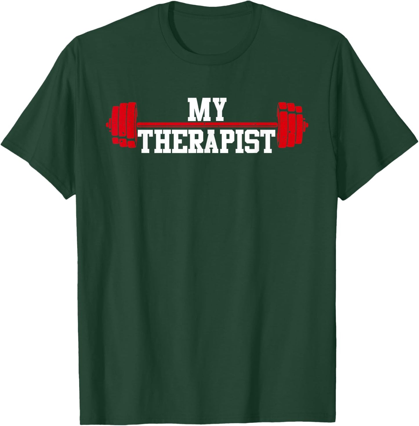 Funny Barbell Design Women Weight Lifting Gym Quote T-Shirt - T-Shirt | Forest