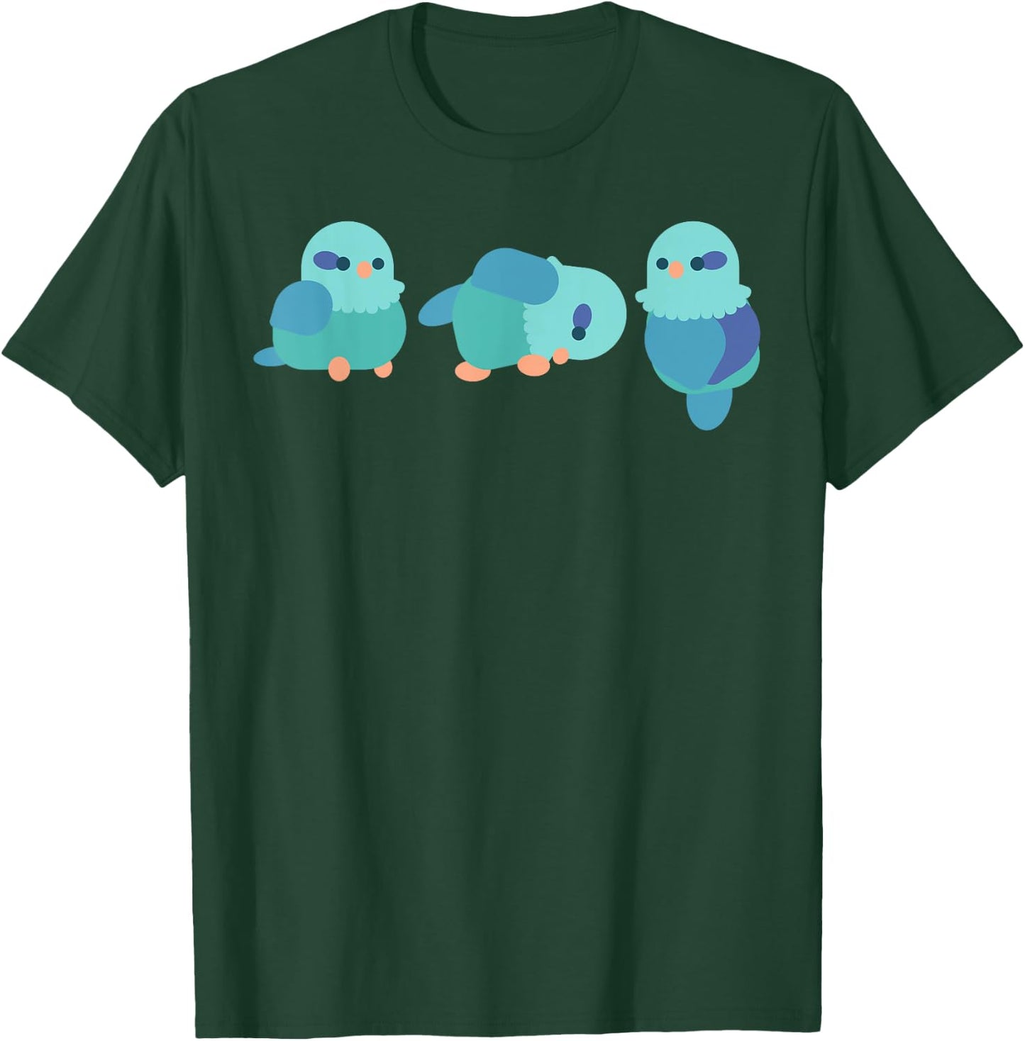 Parrotlet Bird Chibi Enthusiast Birdkeeper Parrot Owner T-Shirt - T-Shirt | Forest