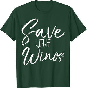 Funny Wine Pun Matching Gifts Cute Save the Winos T-Shirt - T-Shirt | Forest