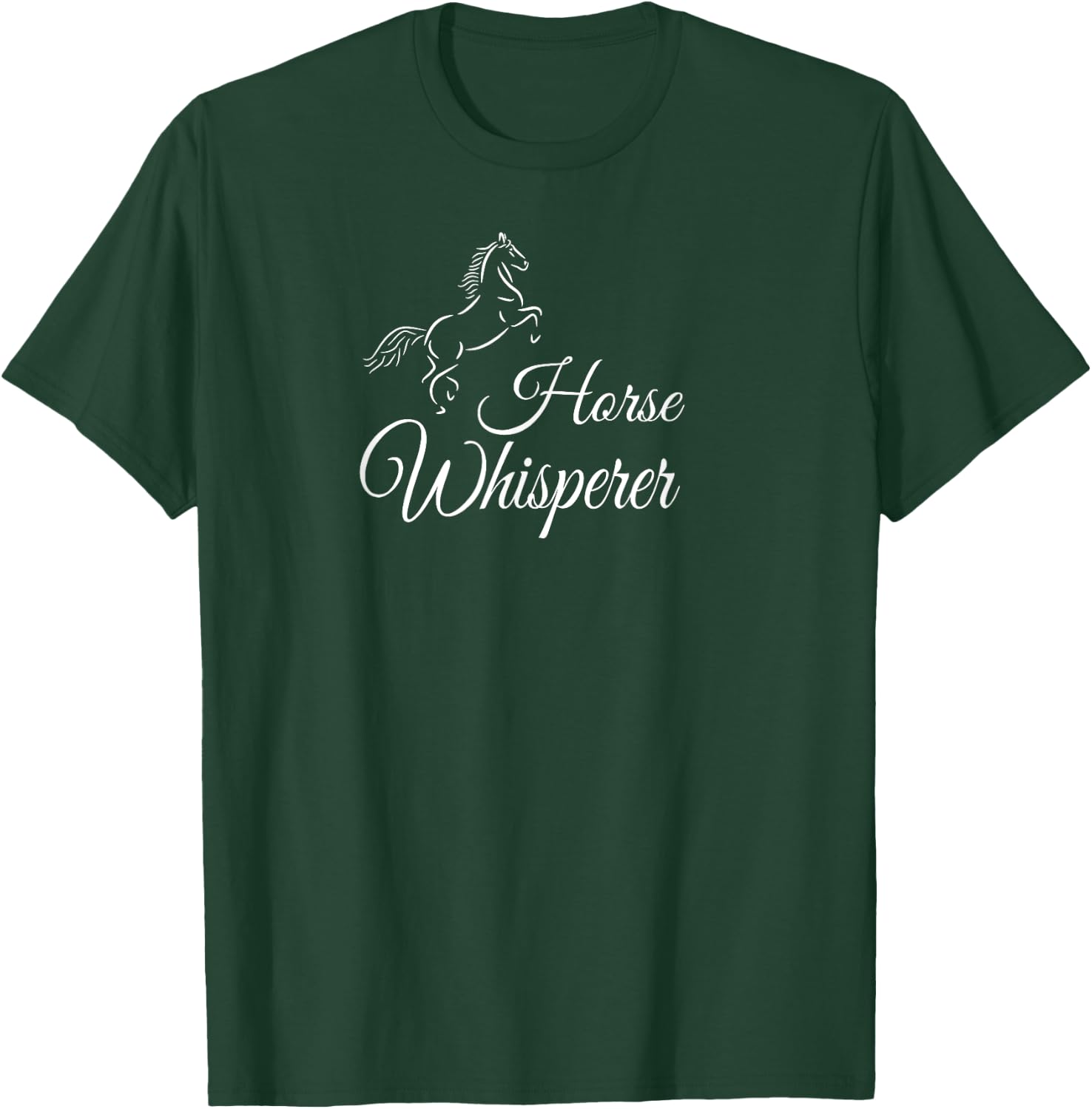 Horse Line Drawing "Horse Whisperer" T-Shirt - T-Shirt | Forest