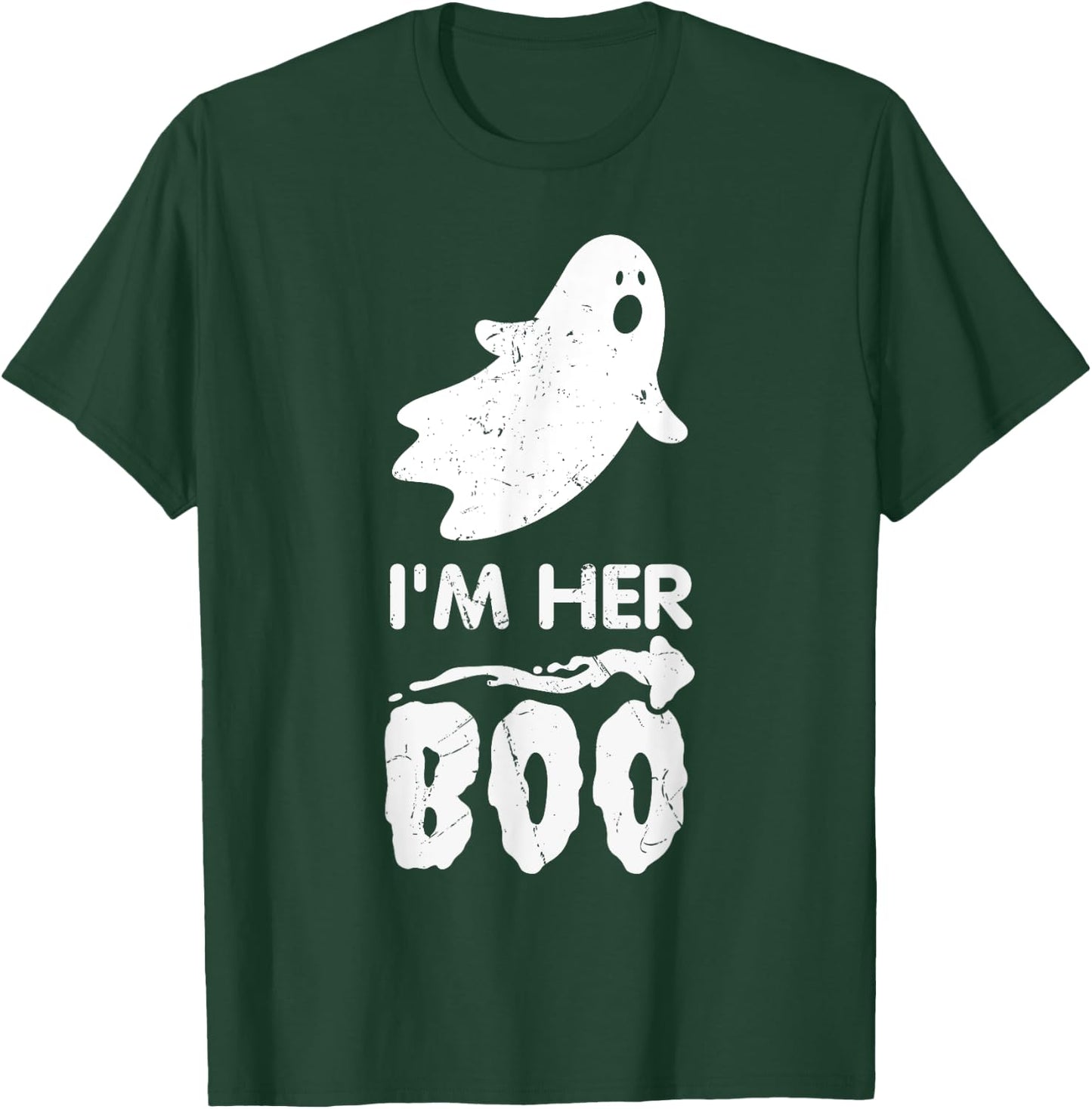I'm Her Boo Halloween Ghost Matching Couple Cute T-Shirt - T-Shirt | Forest