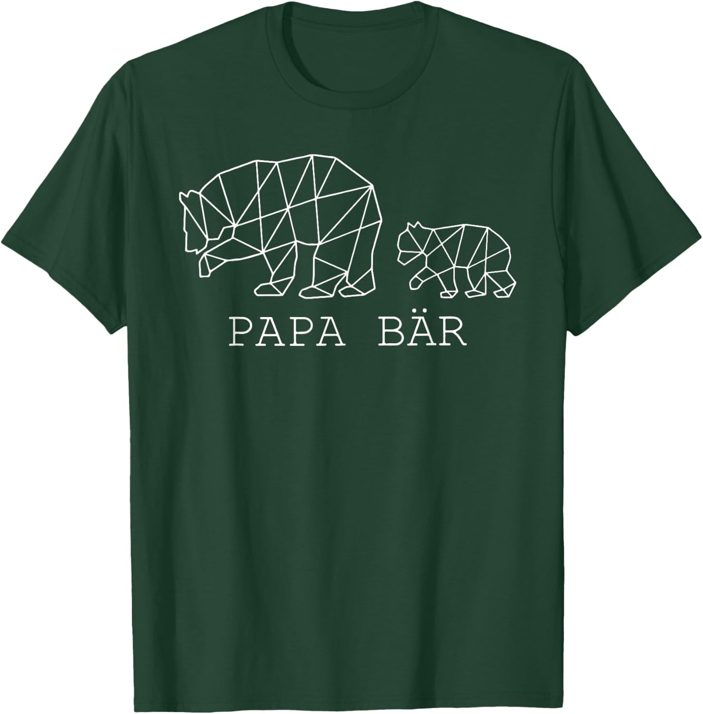 Bester Papa Bär Vater Vatertag lustig Geburtstag , black T-Shirt - T-Shirt | Forest