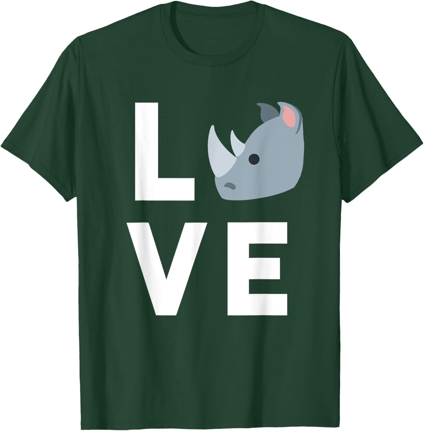 Cute I Love Rhinos | Funny Rhino Lover Kids Gift T-Shirt - T-Shirt | Forest