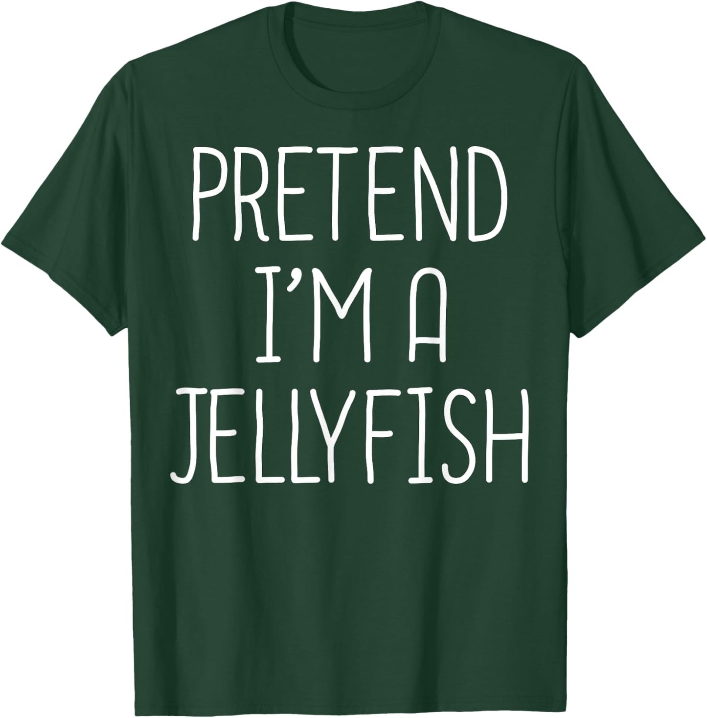Pretend I'm A Jellyfish Easy Halloween Costume Jellyfish T-Shirt - T-Shirt | Forest