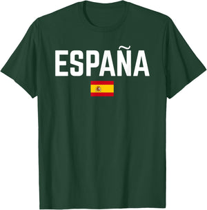 ESPAÑA SPAÑA Flag | Men Women Kids SPAIN , Black, S T-Shirt - T-Shirt | Forest
