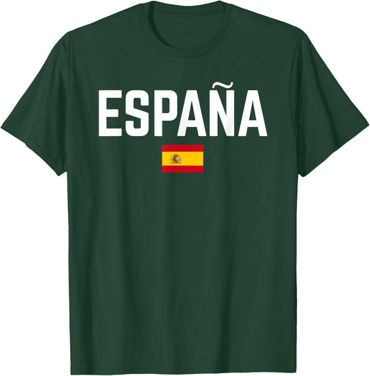 ESPAÑA SPAÑA Flag | Men Women Kids SPAIN , Black, S T-Shirt - T-Shirt | Forest