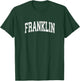 Franklin Tennessee TN Vintage Athletic Sports Design T-Shirt - T-Shirt | Forest