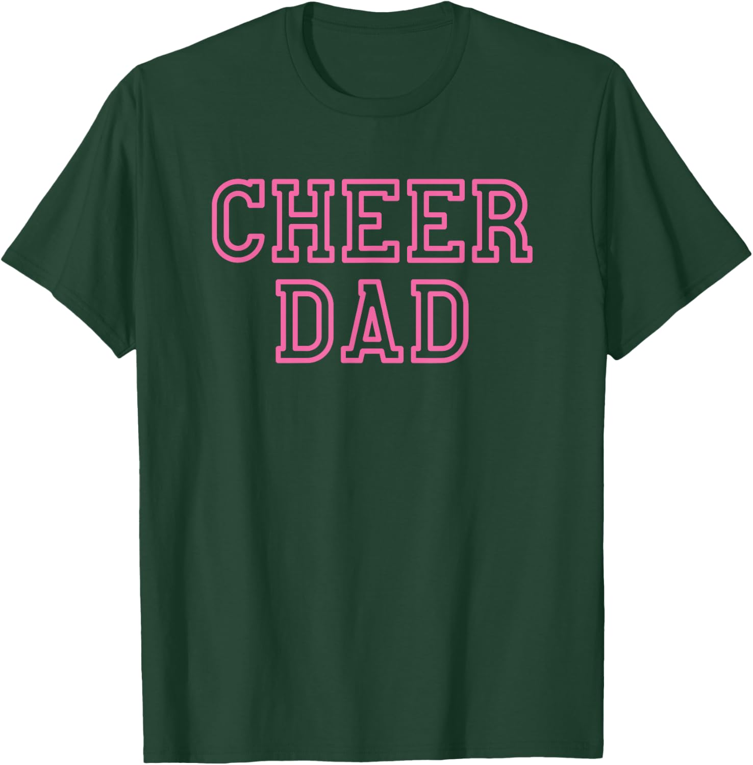 Cheer Dad Pink Cheerleading T-Shirt - T-Shirt | Forest