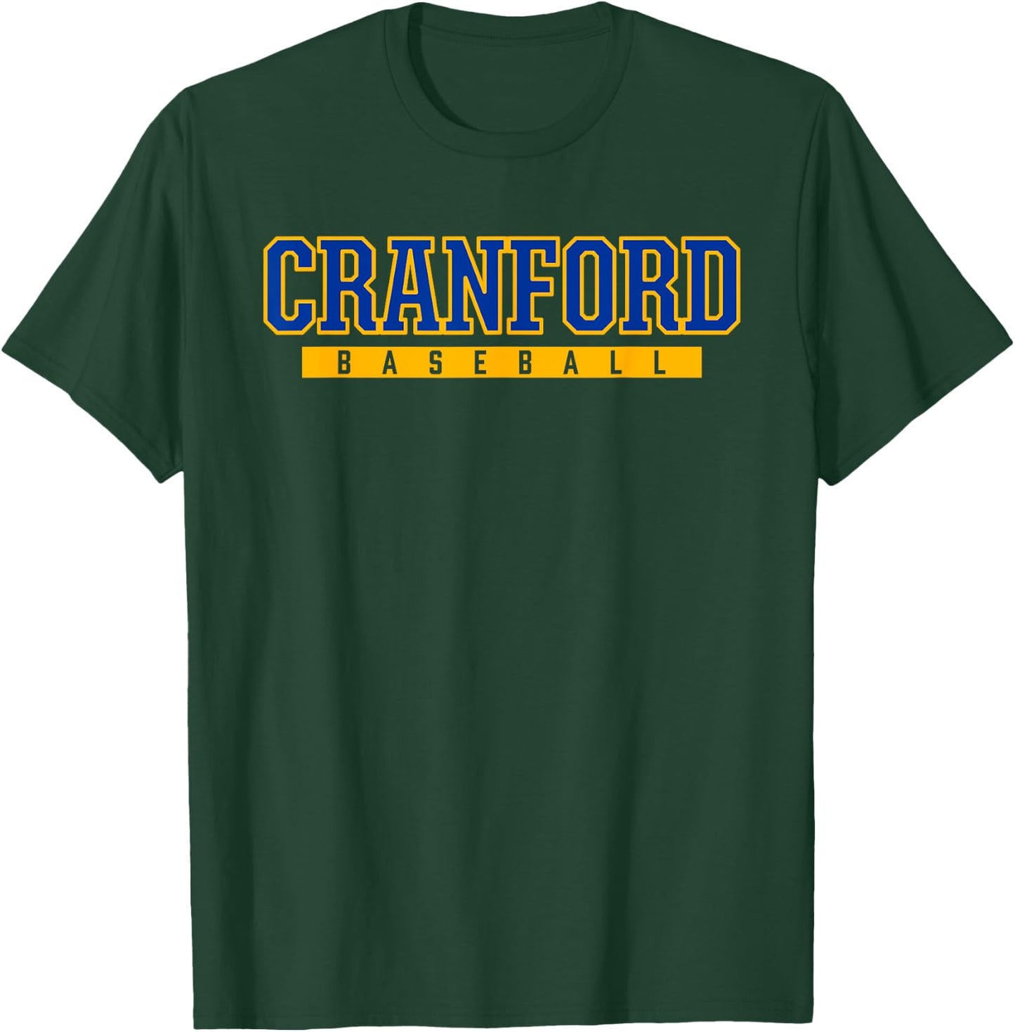 Cranford High School Baseball T-Shirt - T-Shirt | Forest