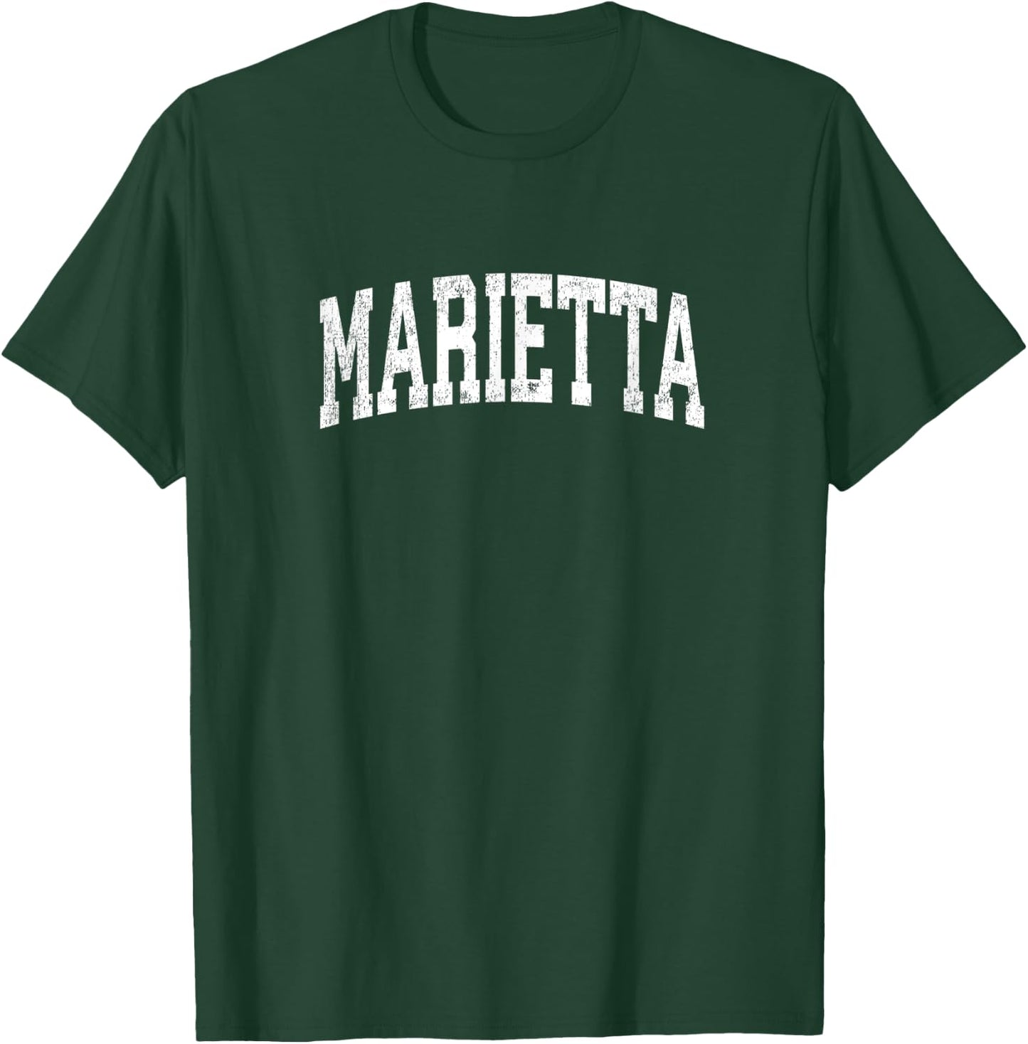 Marietta Ohio OH Vintage Athletic Sports Design T-Shirt - T-Shirt | Forest