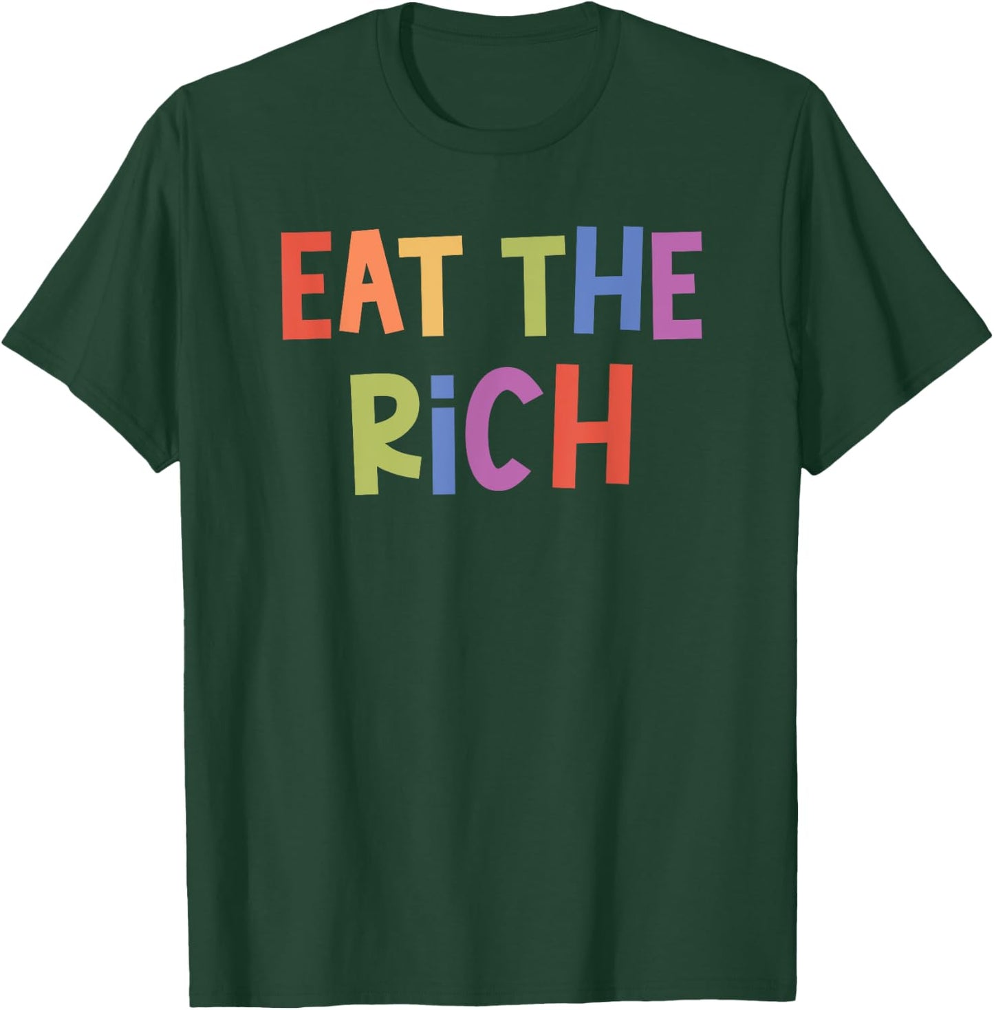 Eat The Rich Anti-Capitalism , black T-Shirt - T-Shirt | Forest
