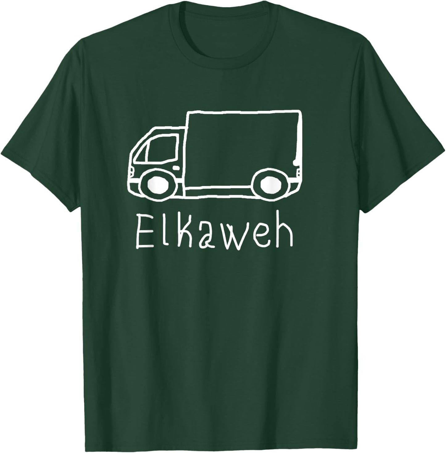 Elkaweh / LKW / Kinder / Schule / Bildwitz T-Shirt - T-Shirt | Forest