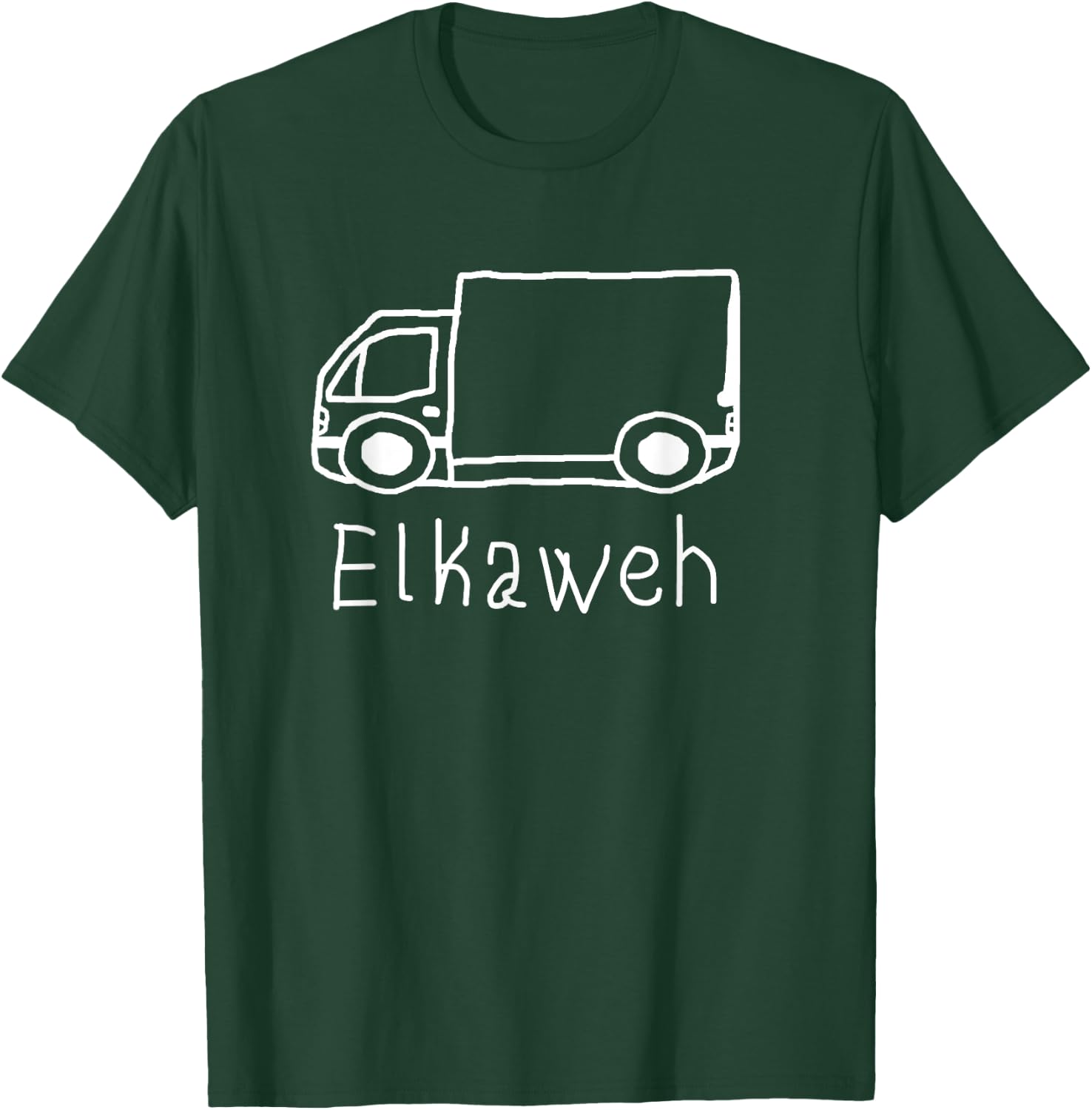 Elkaweh / LKW / Kinder / Schule / Bildwitz T-Shirt - T-Shirt | Forest