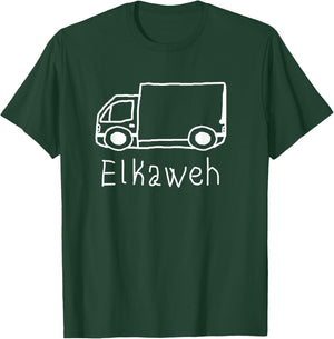 Elkaweh / LKW / Kinder / Schule / Bildwitz T-Shirt - T-Shirt | Forest