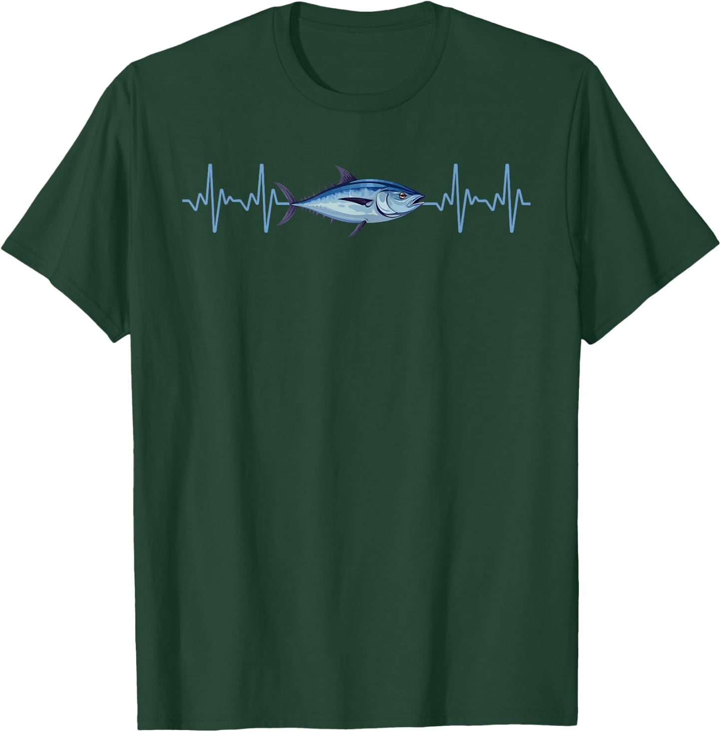 Funny Tuna Fishing Art Grandpa Bluefin Tuna Fishing T-Shirt - T-Shirt | Forest