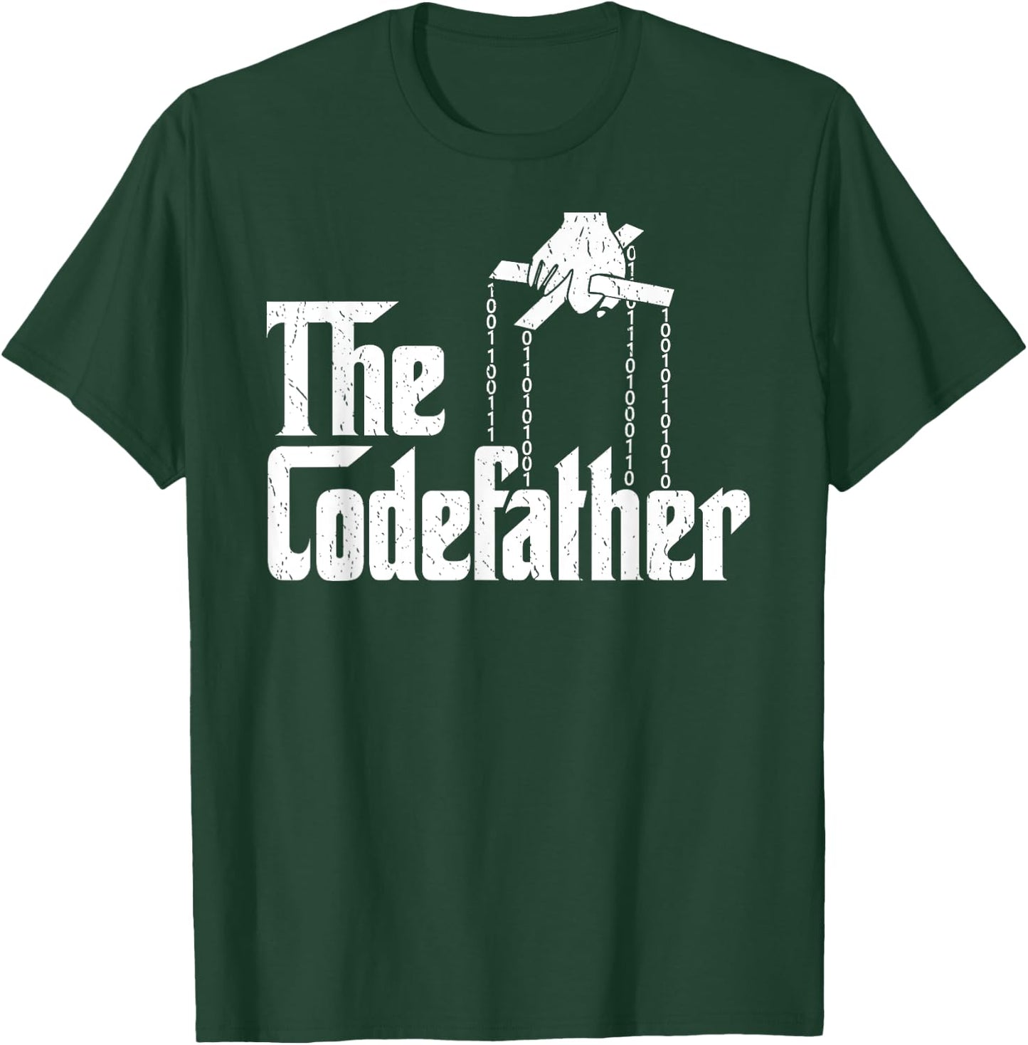 The Codefather Coding Computer Programmer Geek Nerd T-Shirt - T-Shirt | Forest
