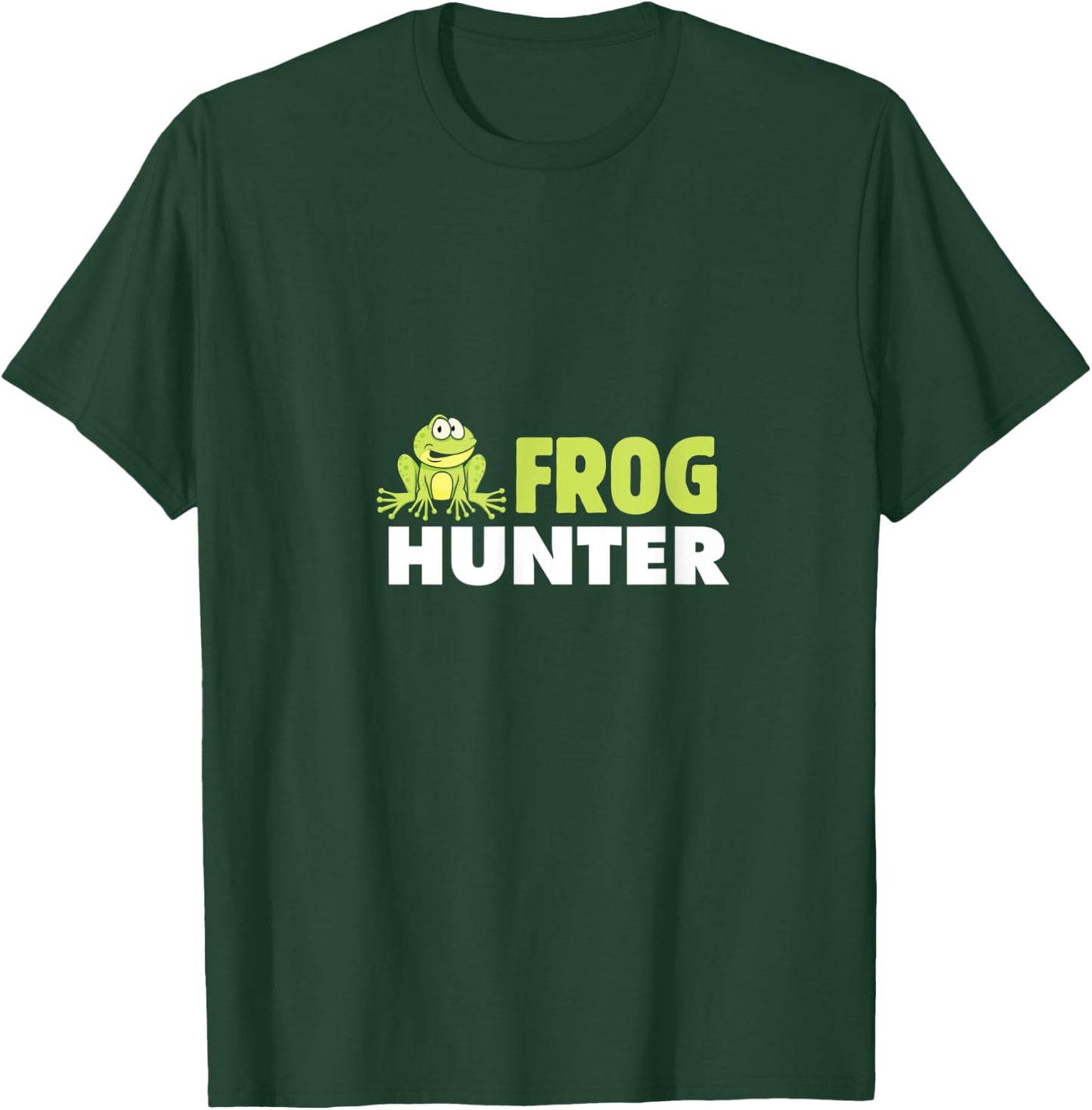 Frog Hunter Amphibians Hunter Reptile Lovers Bug Vintage T-Shirt - T-Shirt | Forest