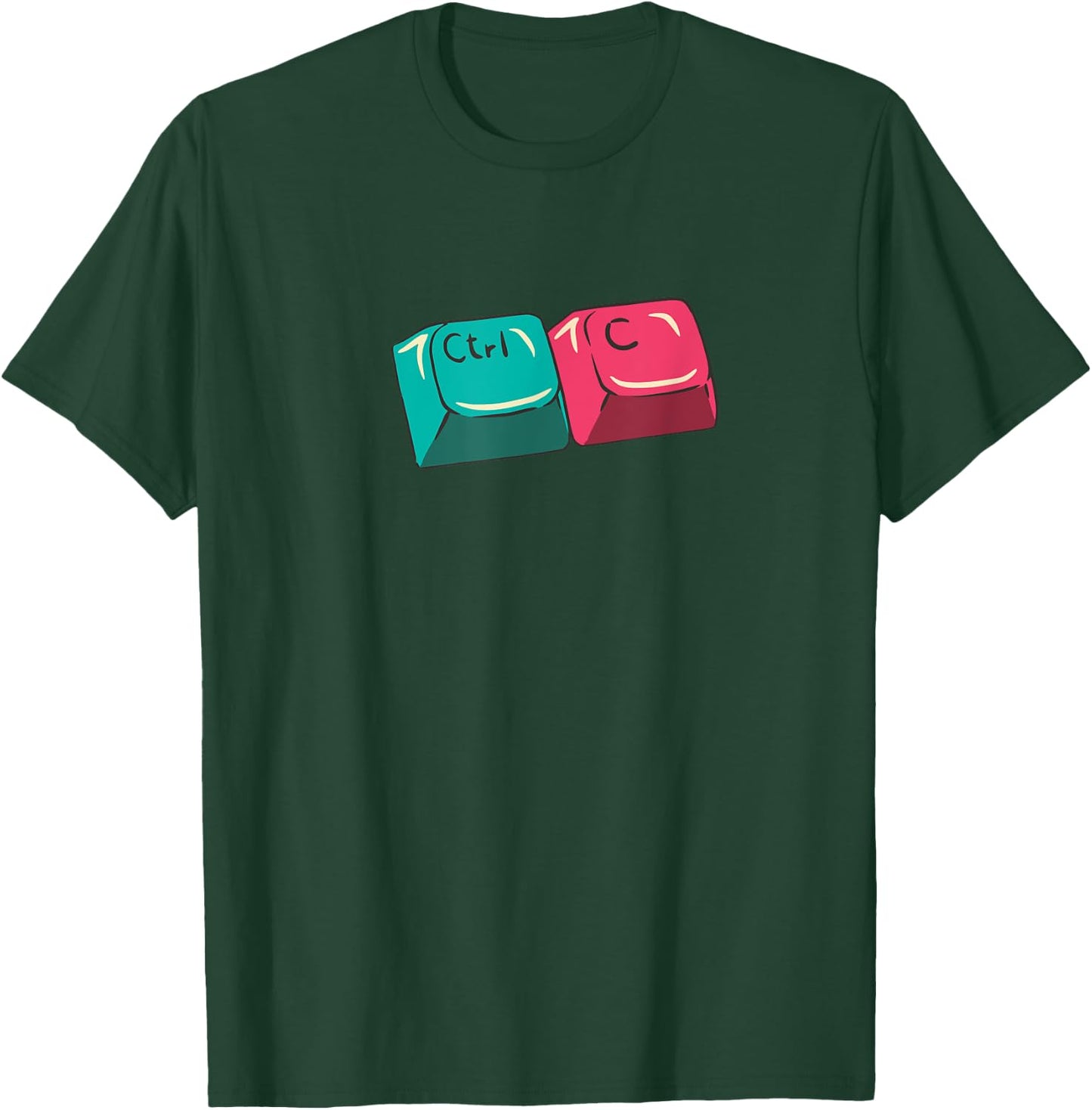 CTRL C Copy Paste Control V Funny Matching Parent Child Meme T-Shirt - T-Shirt | Forest