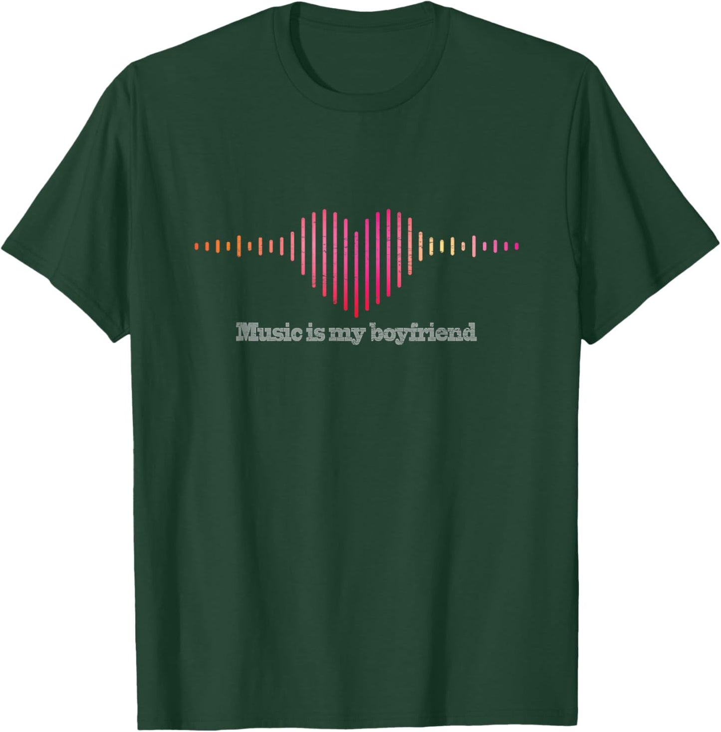 Music is my Boyfriend Girl Empowerment T-Shirt - T-Shirt | Forest