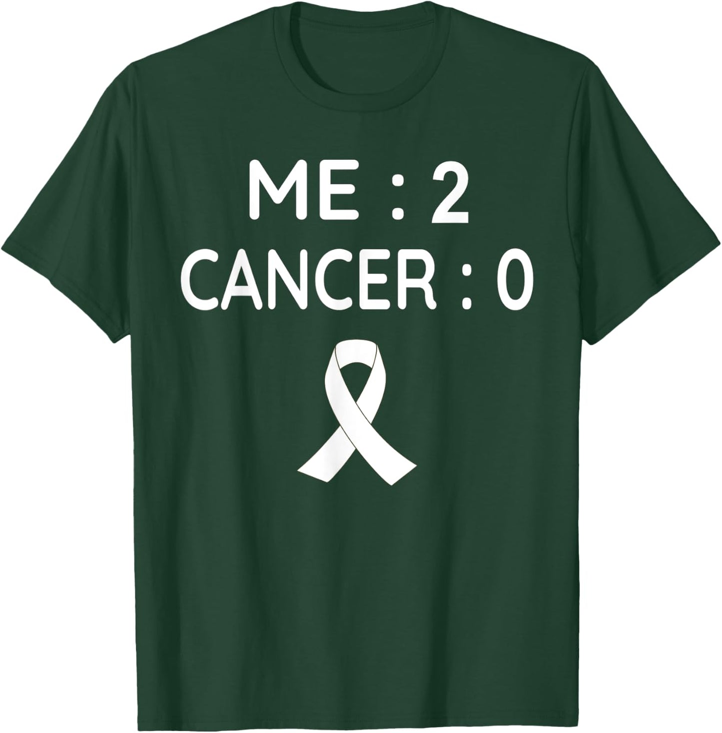 Me 2 Cancer 0 Lung Cancer Awareness T-Shirt - T-Shirt | Forest