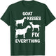 Lamancha Goat Kisses Fix Everything T-Shirt - T-Shirt | Forest