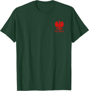 Polska Poland Eagle Symbol Polish Flag Coat of Arms Emblem , Black, S T-Shirt - T-Shirt | Forest