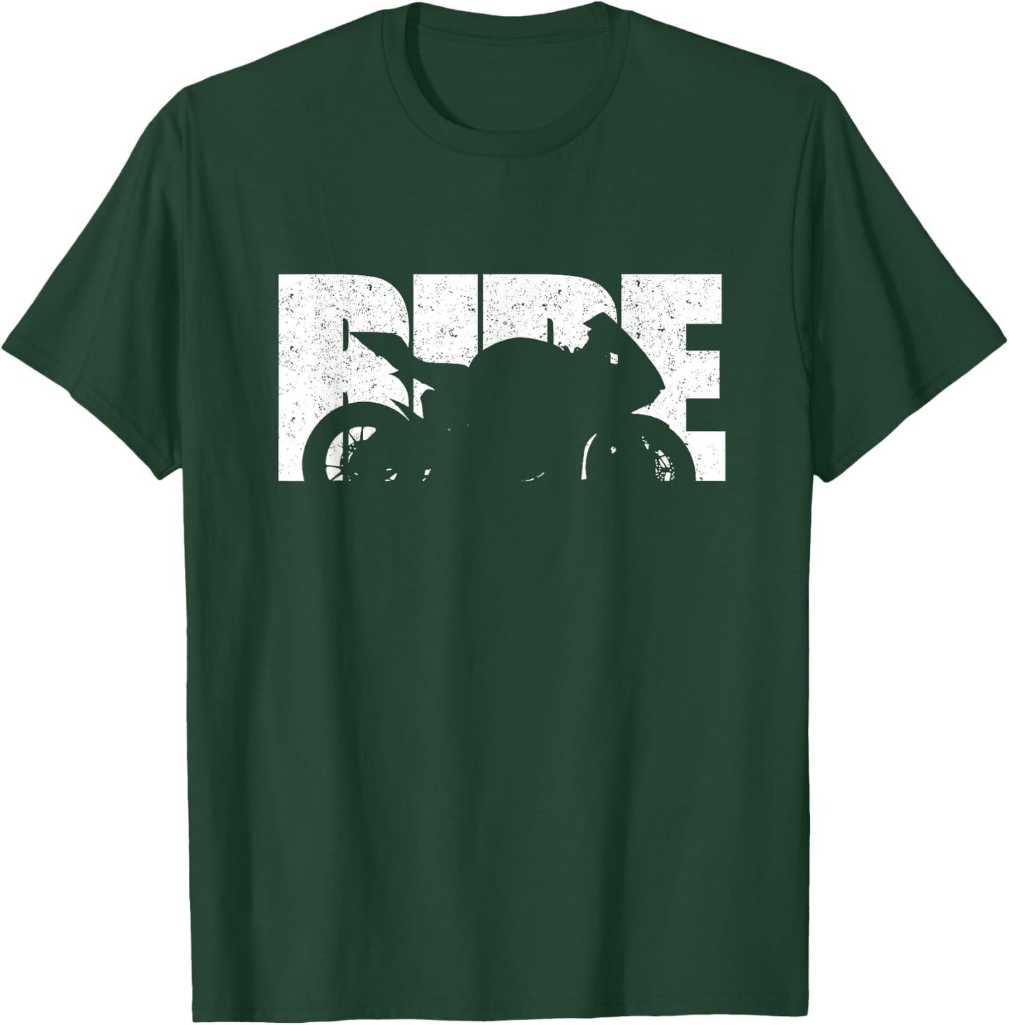 Men Boys Motorcycle Superbike Biker T-Shirt - T-Shirt | Forest