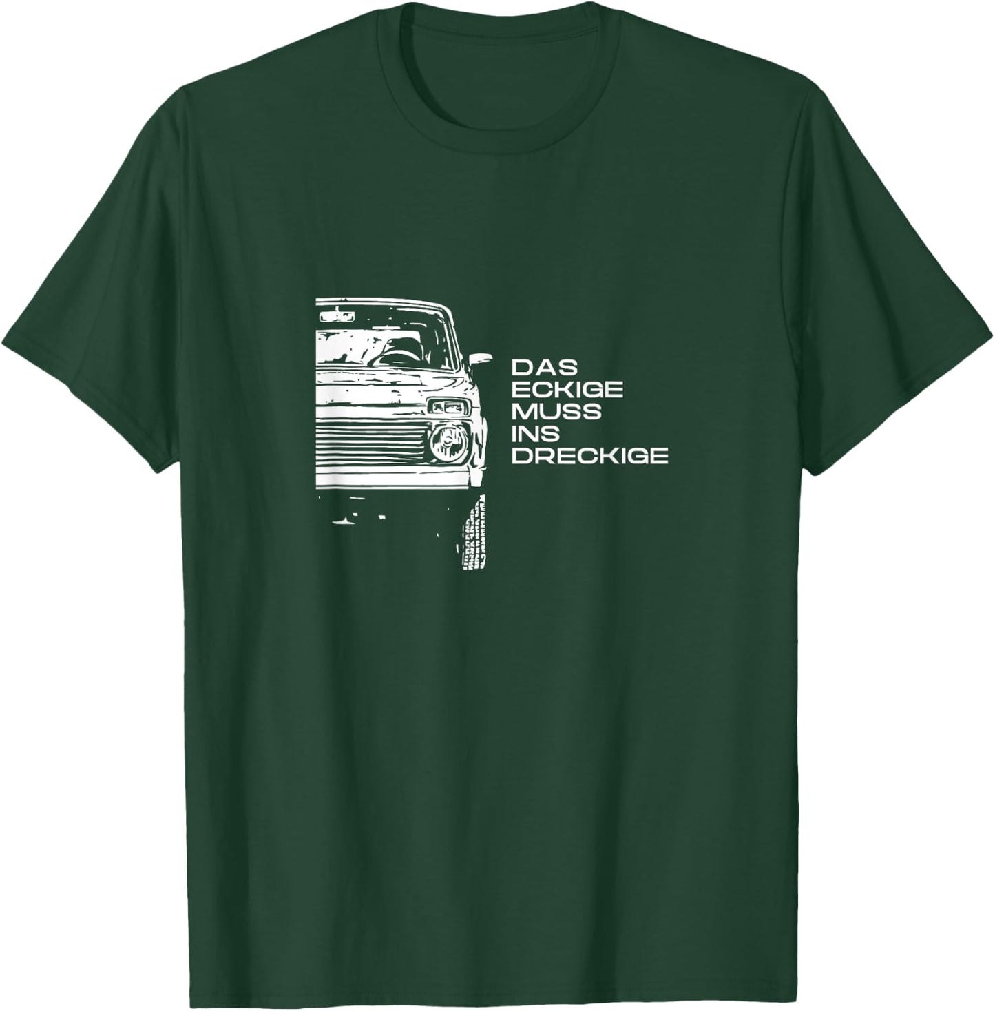 Lada Niva 4x4 Offroad Off-Road Russia East USSR , black T-Shirt - T-Shirt | Forest