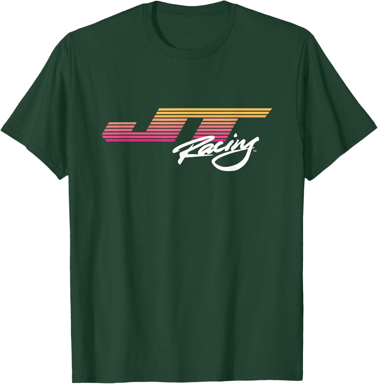 JT Racing Sunset Stripes Logo , Black, S T-Shirt - T-Shirt | Forest