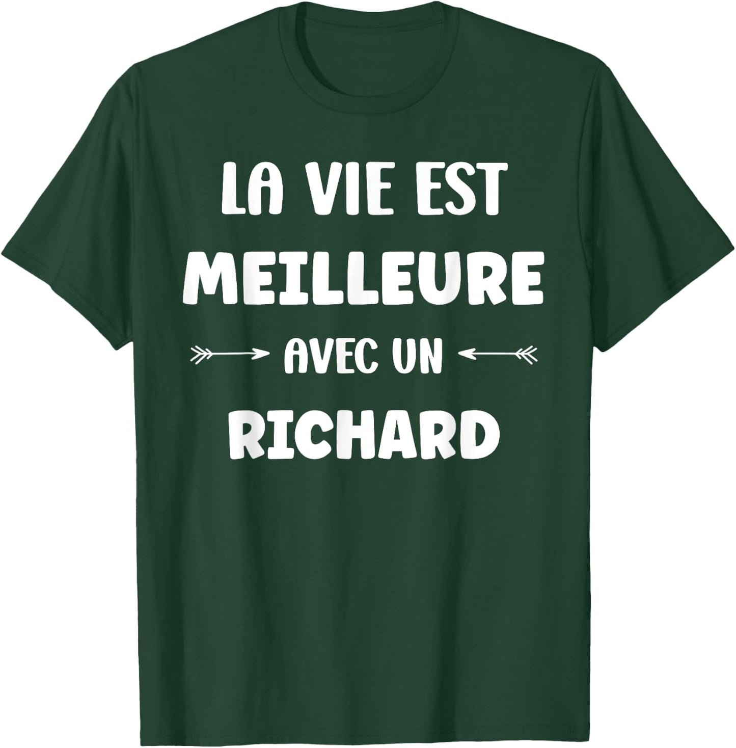 Humor Richard Life Is Better with Richard , Black, S T-Shirt - T-Shirt | Forest