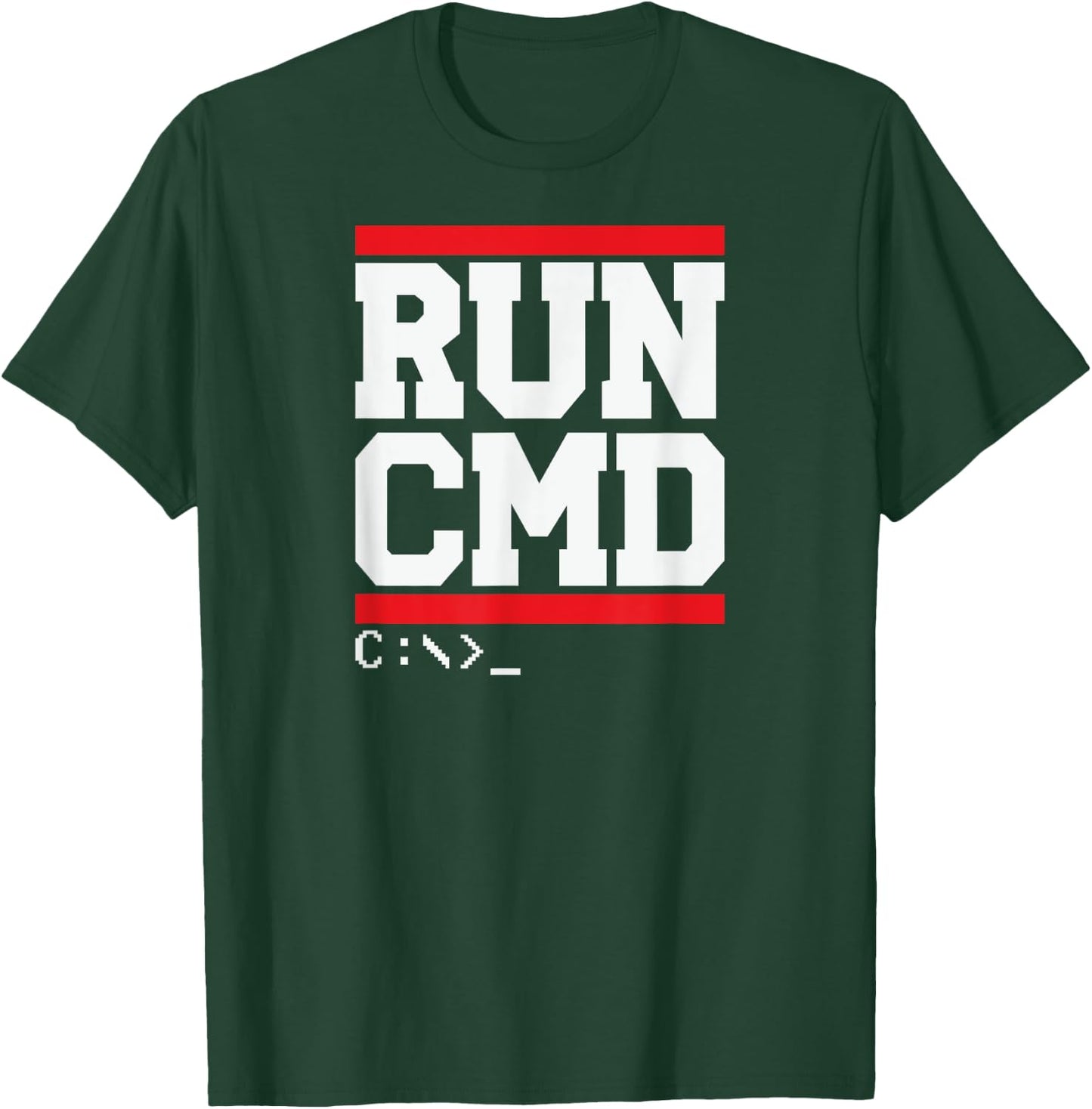 CMD C: Eingabeaufforderung Windows MS DOS cmd.exe Shirt T-Shirt - T-Shirt | Forest