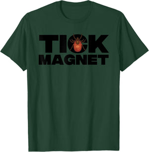 Funny Tick Magnet Gift Women Bloodsucker Arachnids T-Shirt - T-Shirt | Forest