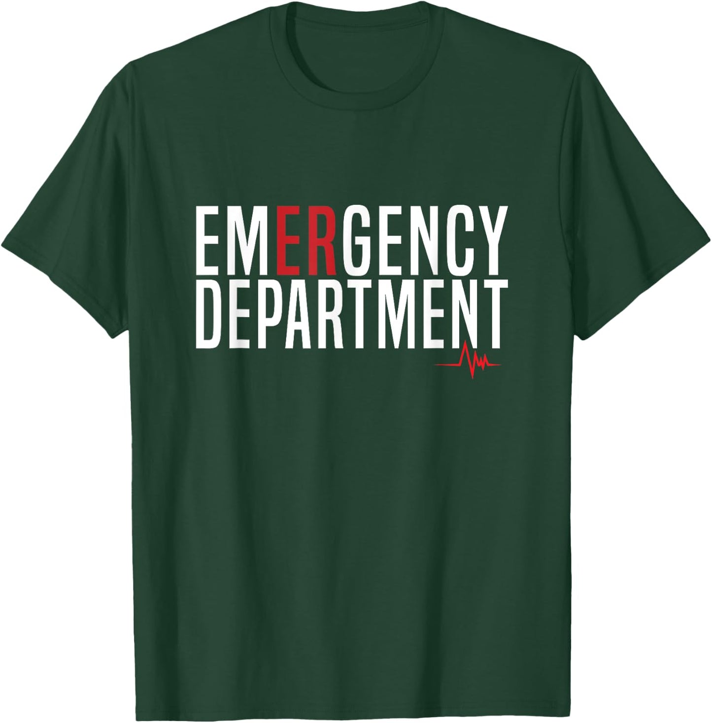 Vintage Emergency Department Emergency Room Nurse Healthcare T-Shirt - T-Shirt | Forest