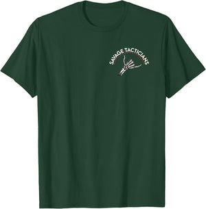 Send It No Victory Without Sacrifice Hand Bone T-Shirt - T-Shirt | Forest