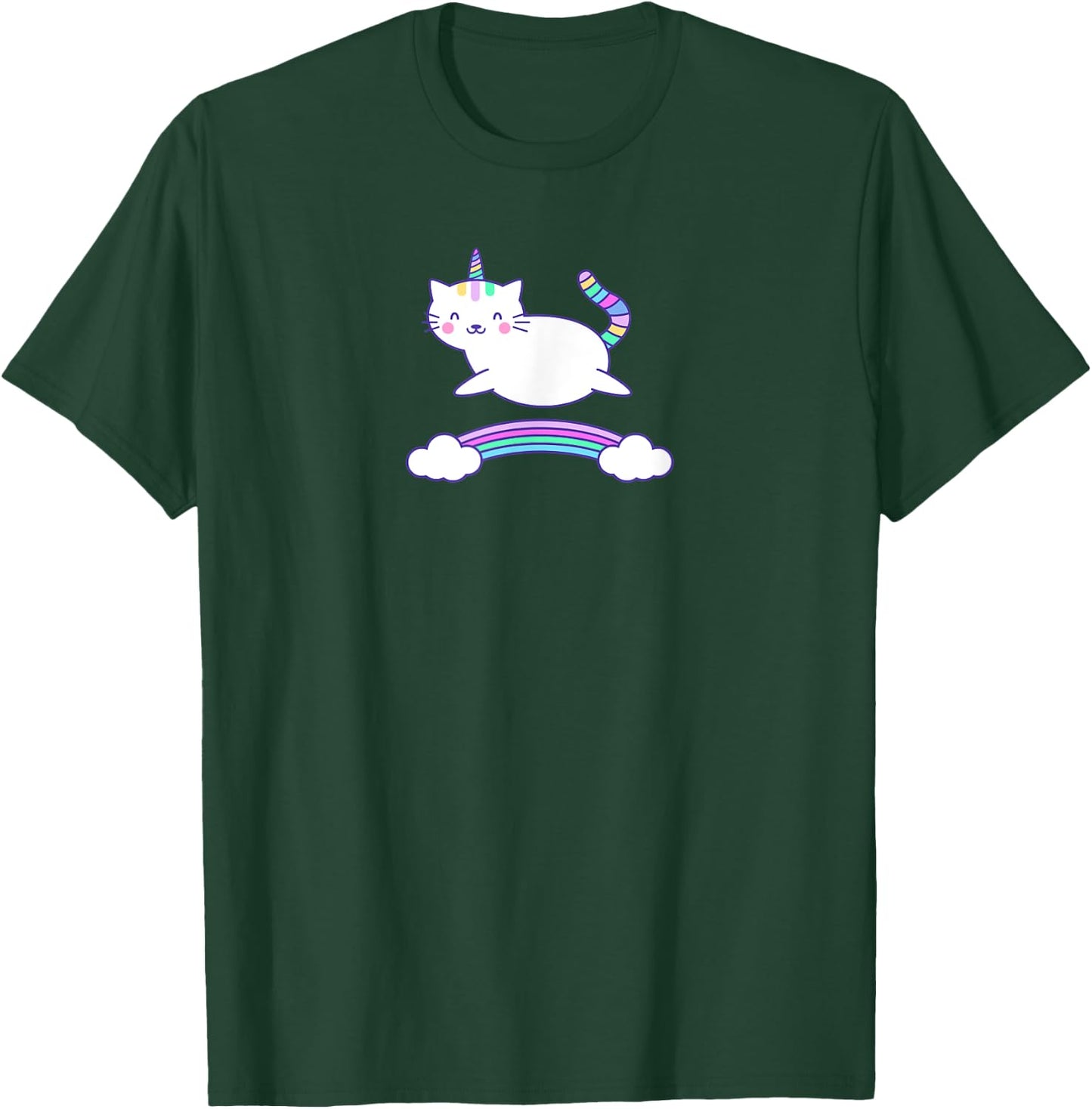 Unicorn Cat Kittycorn Caticorn T-Shirt - T-Shirt | Forest