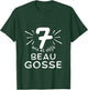 Child 7 years old and already handsome kid. phrase humor for gift boy , Black, 2 T-Shirt - T-Shirt | Forest