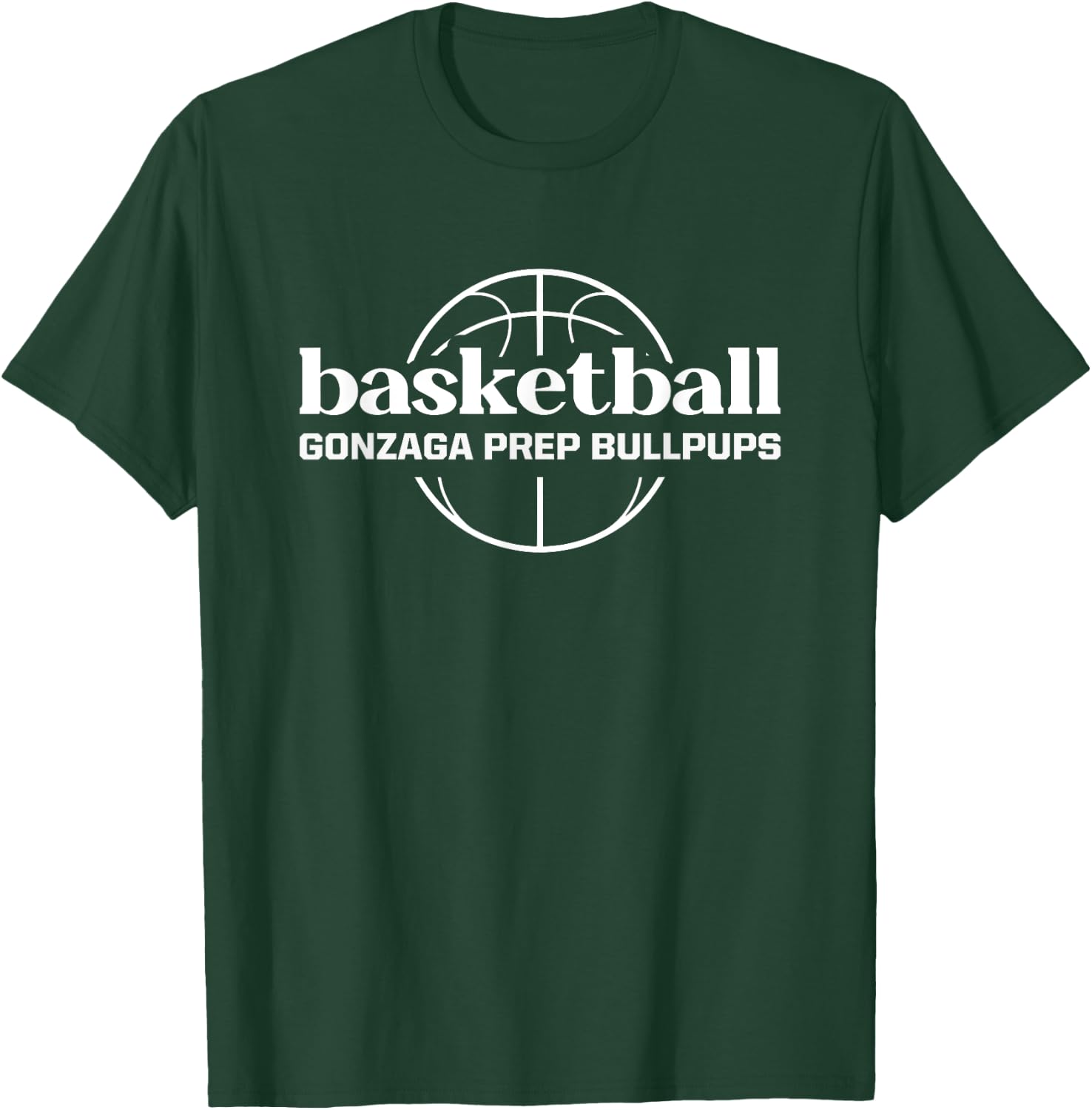 Gonzaga Prep Bullpups Basketball T-Shirt - T-Shirt | Forest