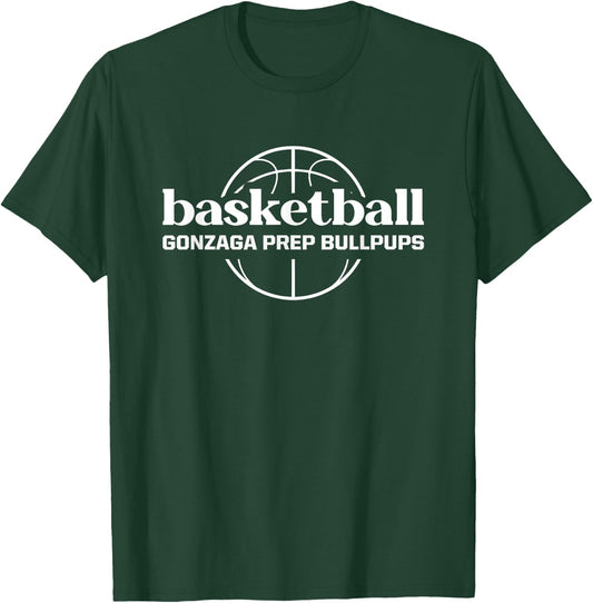 Gonzaga Prep Bullpups Basketball T-Shirt - T-Shirt | Forest
