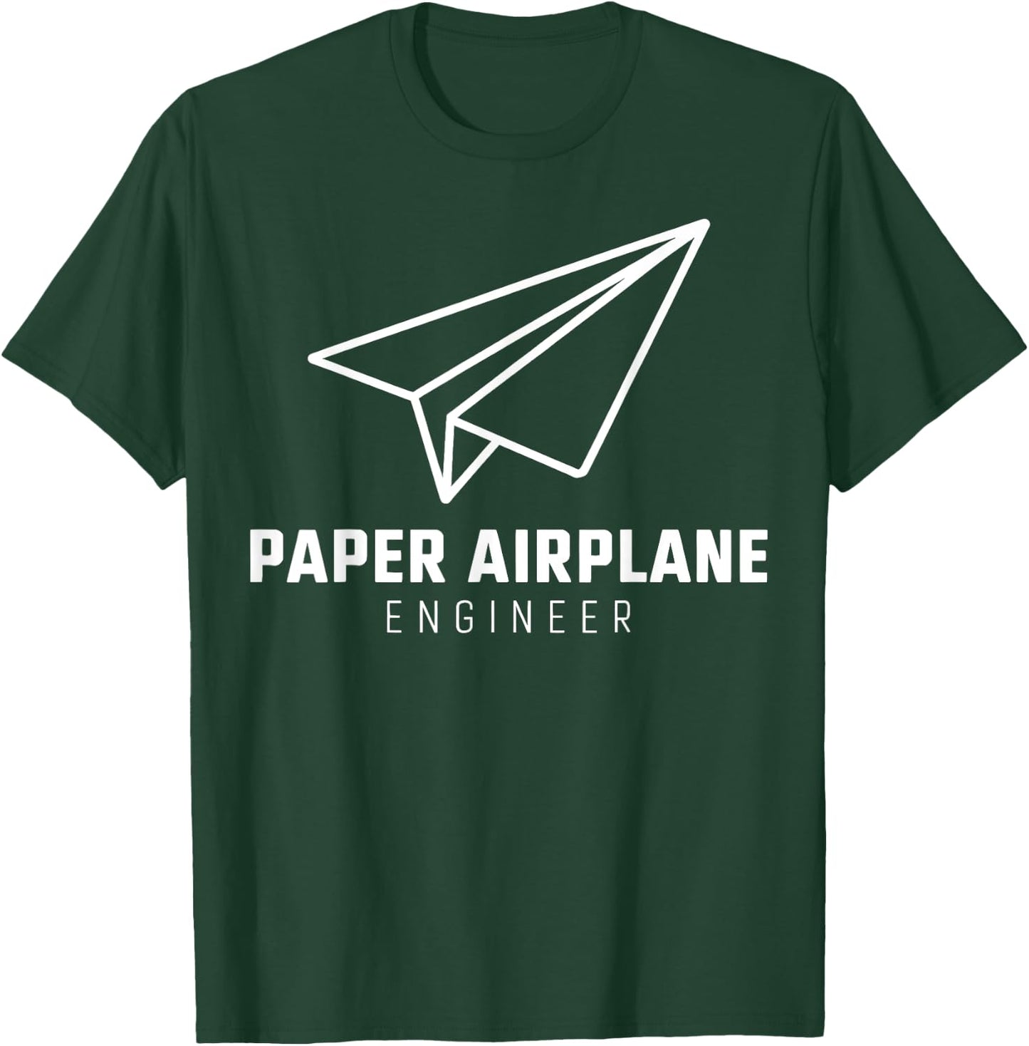 Funny Paper Airplane T-Shirt - T-Shirt | Forest