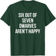 Six Out Of Seven Dwarves Aren't Happy T-Shirt - T-Shirt | Forest