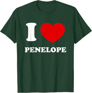 I Love Penelope I Heart Penelope Funny Penelope T-Shirt - T-Shirt | Forest