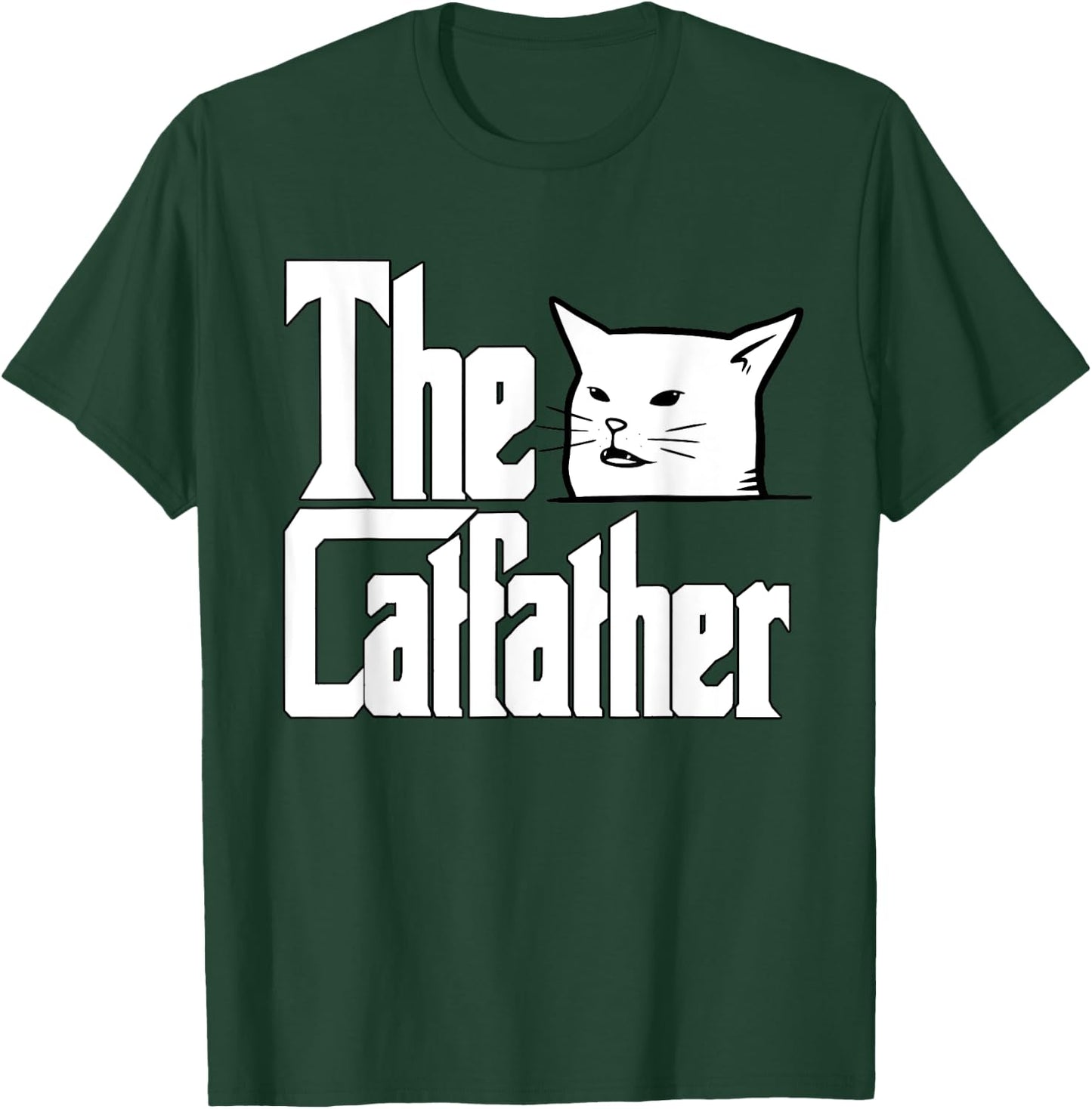 The Catfather Cat Father Mafia Whiskers Male Daddy T-Shirt - T-Shirt | Forest