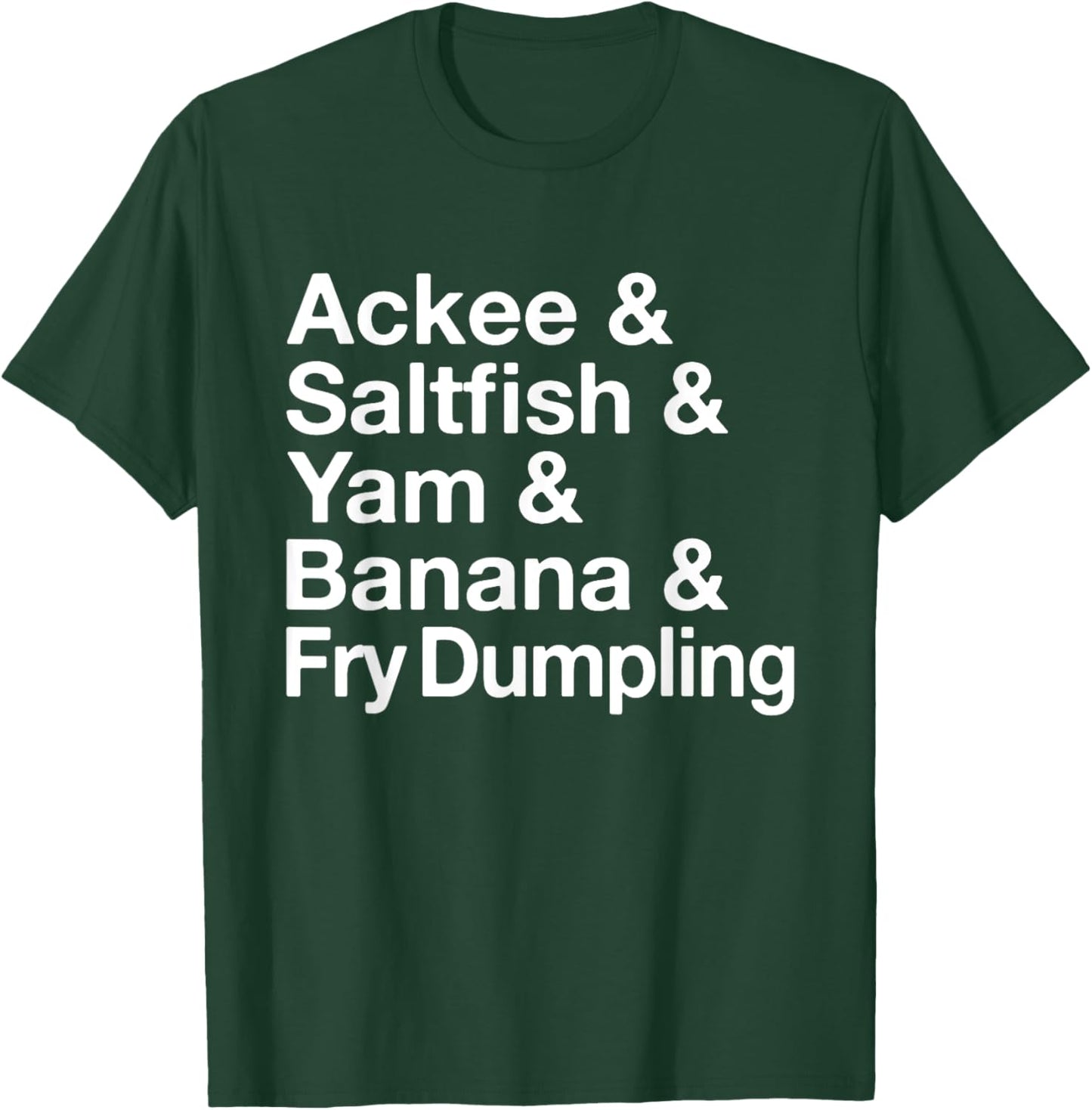 Jamaican National Dish! Ackee & Saltfish Yardie T-Shirt - T-Shirt | Forest