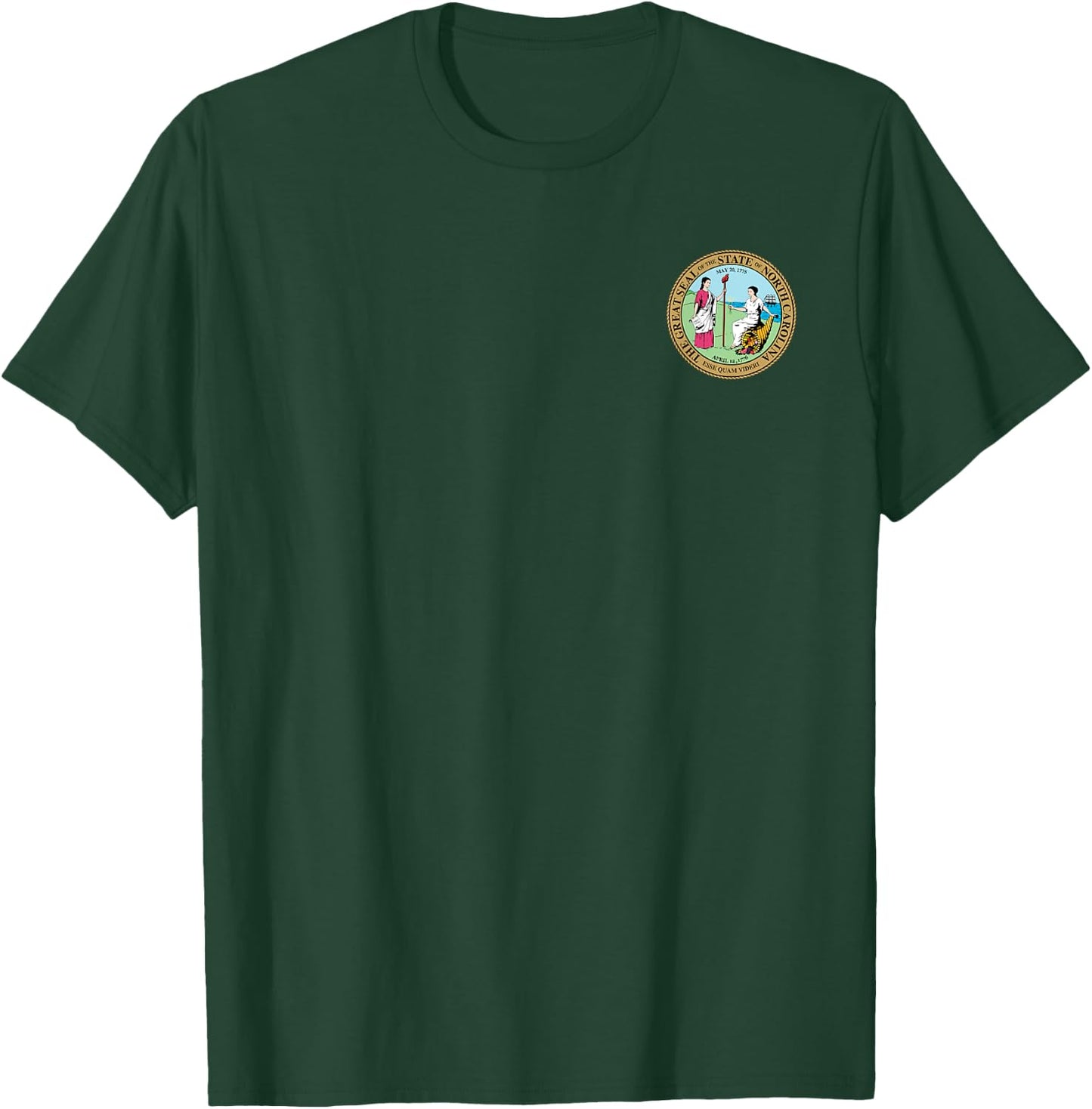North Carolina State Seal Flag T-Shirt - T-Shirt | Forest